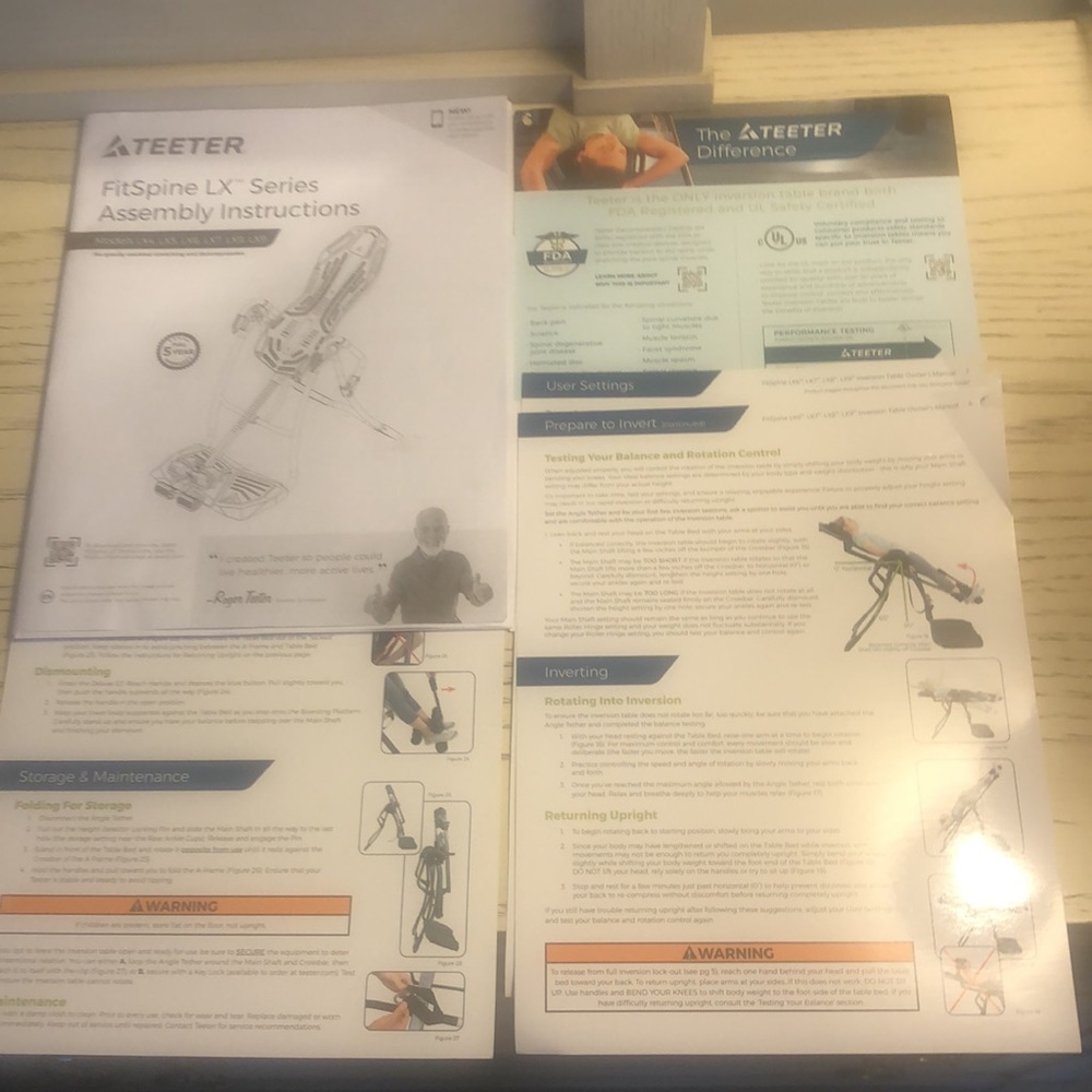 Teeter Fit Spine Series mLX Inversion Table - Picture 2 of 2